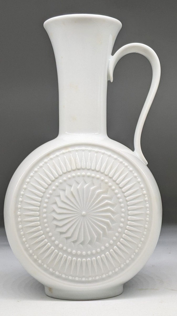 1960s KAISER Mandala White Blanc de Chine Porcelain Pitcher