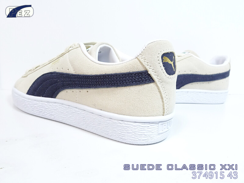 Men 8.5US Puma Suede Classic Xxi Wht/Nvy 374915 43 | eBay