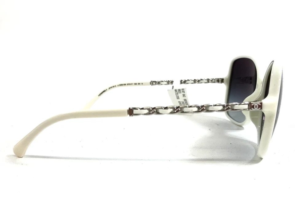 Gafas de sol Chanel 5210-Q-A c.1255/S6 monturas de ajuste asiático con cadena de cuero tejido Foto 4 de 4