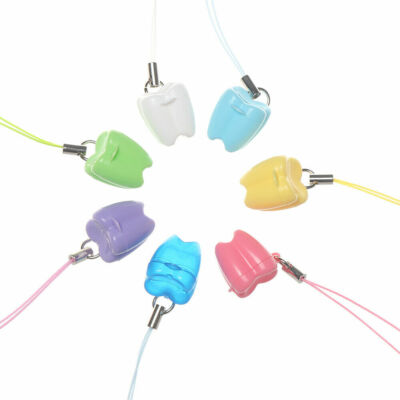 50 Pcs Dental Kid Save Milk Tooth Storage Case Baby Teeth Holder Plastic Boxes