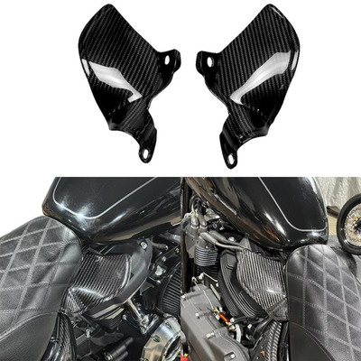 Carbon Fiber Mid Frame Air Deflector Heat Shield for Harley 18-24