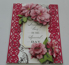 Anna Griffin "Sending Love On This Special Day" 3D Handmade Layered Card