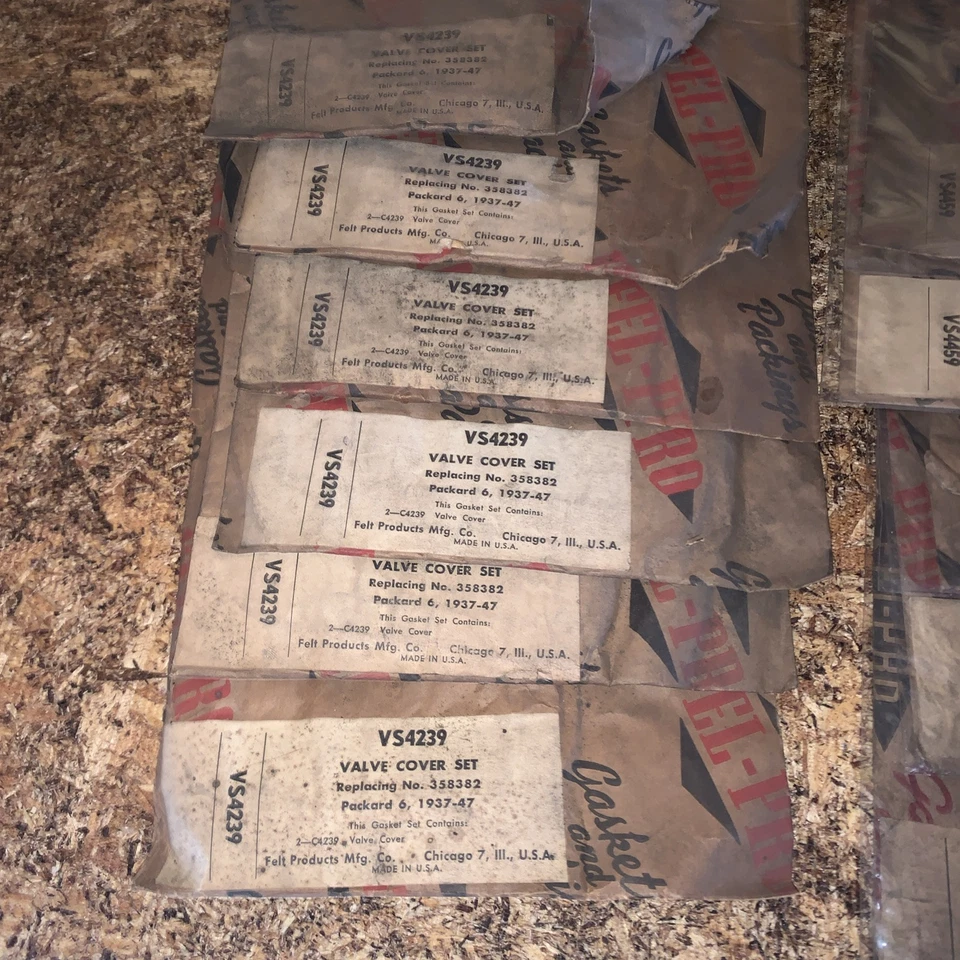 Juegos de juntas vintage Packard 6, Hudson 6, Terraplane 6NOS Foto 3 de 4