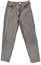 90s Levi's 550 Jeans Vintage USA Made Mens 38x34 Gray Relaxed Dark Academia