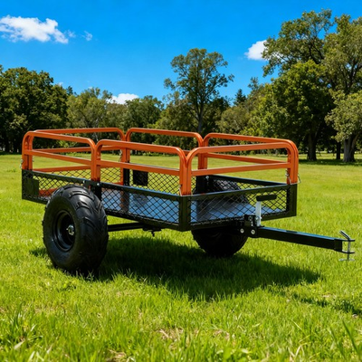 #ad #ad 1500 Lbs. 15 Cu. Ft. Steel Havy Duty ATV Trailer Dump Cart Garden Cart Garden U $345.99
