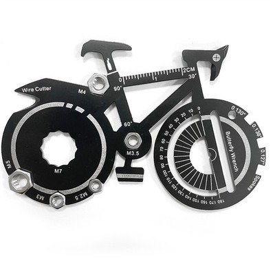 20-in1 Fahrrad-Multitool-Karte Survival-Gadgets Schlüsselanhänger-Taschenwerkzeg