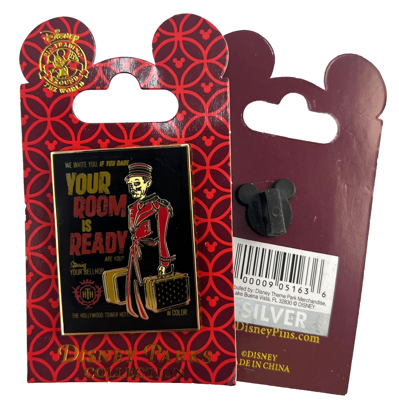 NEW Parks Disney Pin Bellhop Twilight Zone Tower of Terror YOU ROOM IS READY