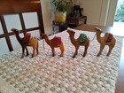 Handmade Olive Wood Large Camel w/4 Little Wood Carved Camels Decor ~Vintage~ — photo 8