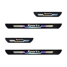 4PCS Car Door Sill Protector, Anti-Scratch Door Edge Guards, Waterproof Black