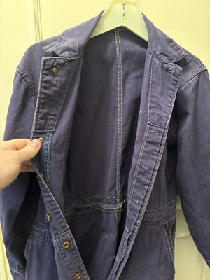 Vintage 1930s Perfect Union Made Distressed Button Down Coveralls