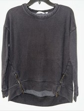 Athleta Women's Black Distresses Size XS Pullover Hoodie