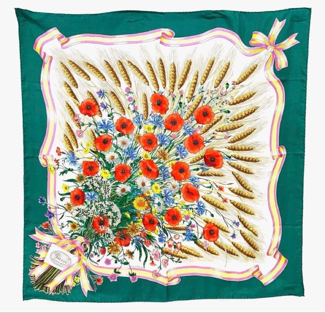 Gucci Green Floral Scarves & Wraps for Women for sale | eBay