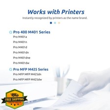 INK E-SALE CF280A Toner 80A Black for HP M401 M425 Printer 2-Pack