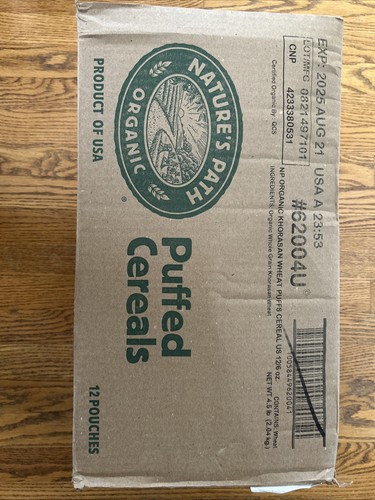 Natures Path Organic Khorasan Wheat Puffs 12 Count - Picture 3 of 3
