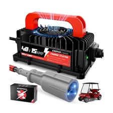 48 Volt 15 Amp Golf Cart Charger for Club Car DS  Precedent, Lead Acid Batte...