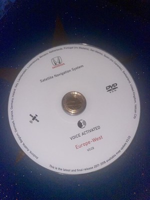 Honda SAT DVD NEUESTES UPDATE DISC VER 3.CO EUROPE-WEST 2017-2018 Baujahr Release