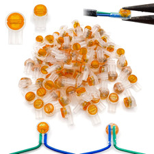 100PCS UY2 K2 Network Cable Connectors, Telephone Wire Gel-Filled Connectors Wat