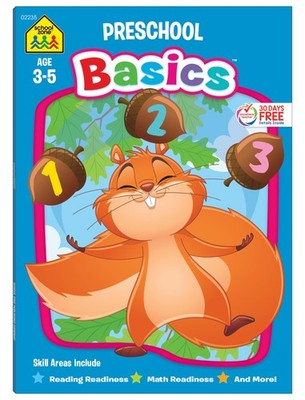 School Zone Preschool Basics Workbook: Pre-K, Beginner Reading, Early Math, ...