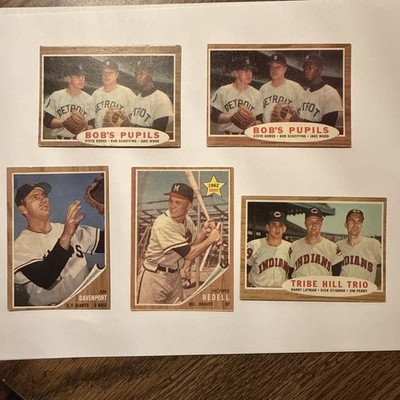 Batch Of 5 1962 Topps
