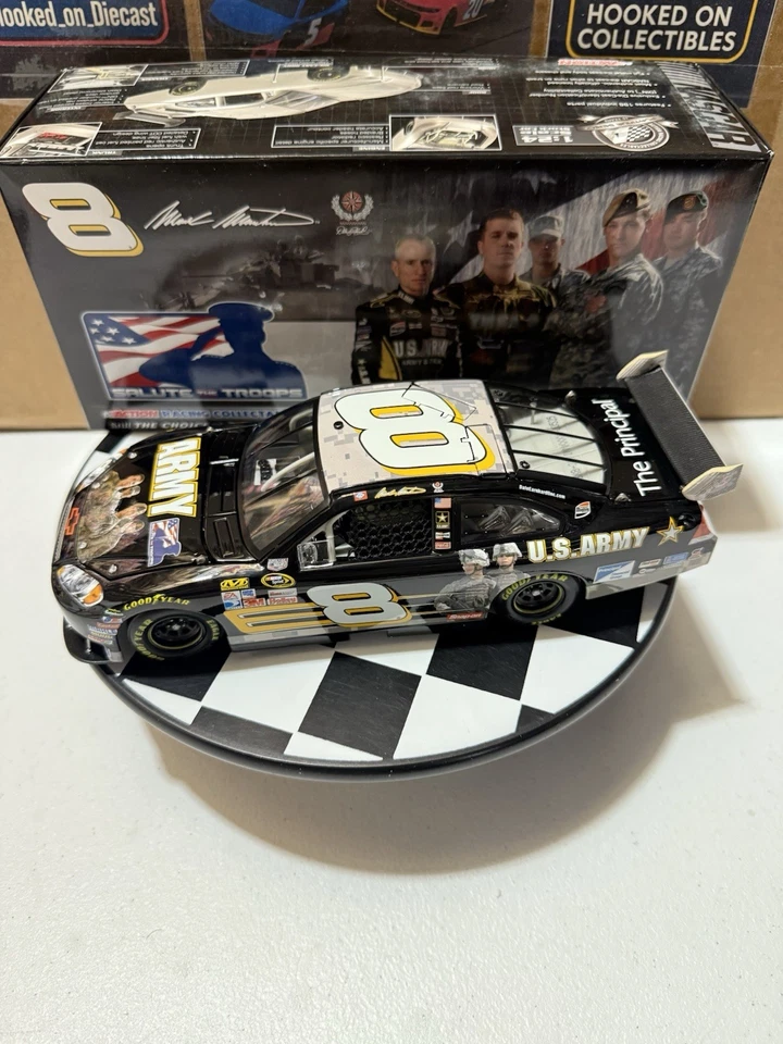 Mark Martin #5 Ejército Saludo a las Tropas 2008 Cuna 1/24 Nascar Diecast Foto 2 de 4