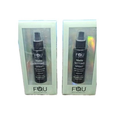 2 Pack Fyoru BFY Cosmetics Matte Setting Spray Aloe Vera Extract Cucumber Scent