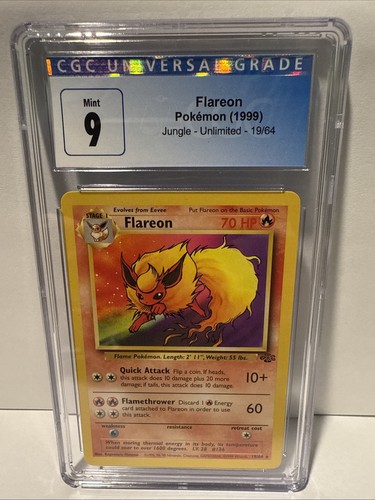 Flareon (Unlimited) graded CGC 9 for sale on eBay