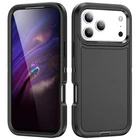 Black Full Body Heavy Duty Defender Case For iPhone 17 Pro Max
