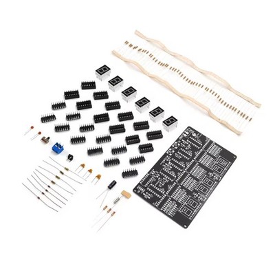 1PC 6-bit Digital Circuit Clock Electronic Kit Electronic Clock Teaching Kit DIY