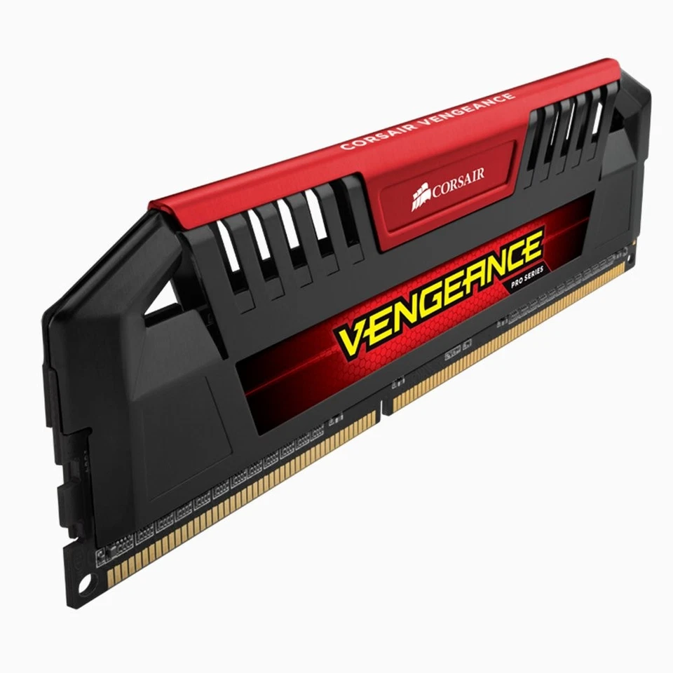 Corsair Pro 16GB Kit 2x 8GB DDR3 2400MHz PC3-19200U Overclocking Memory Red AB - Image 2 of 4