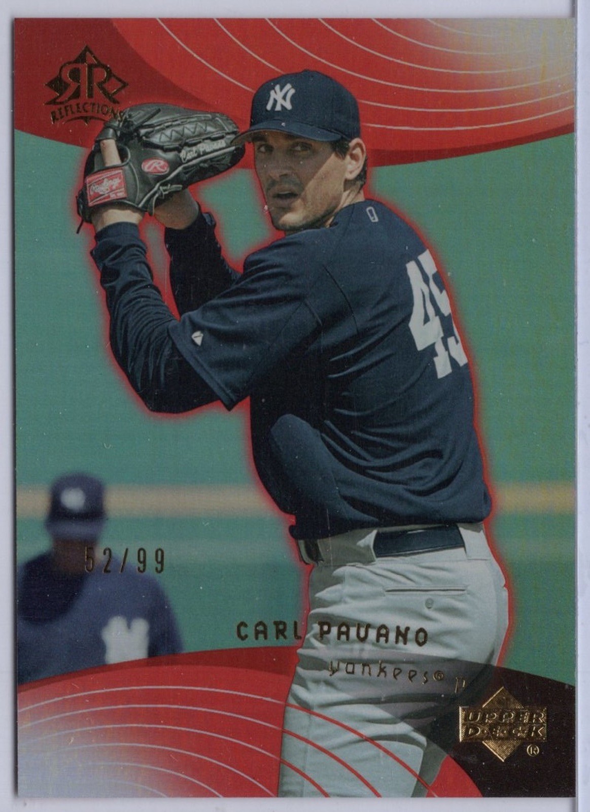 2005 UD Reflections Red #63 Carl Pavano #'d 52/99