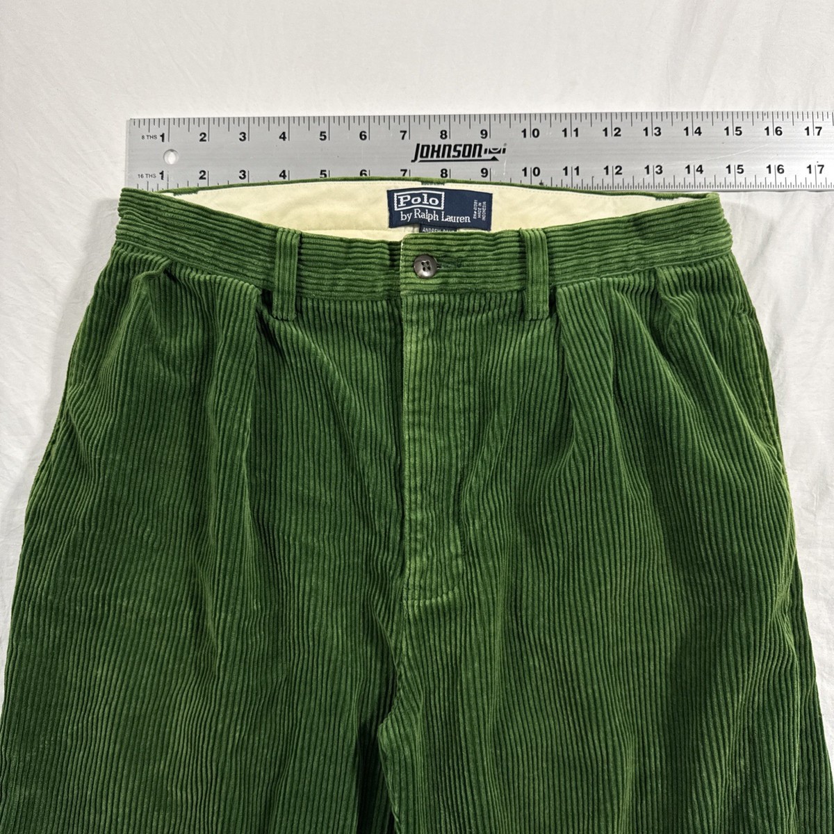 Vintage Polo Ralph Lauren Andrew Corduroy Pants Green Men's | eBay