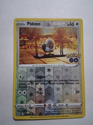 Pidove Common Pokemon GO 061/078 HP Reverse Holo