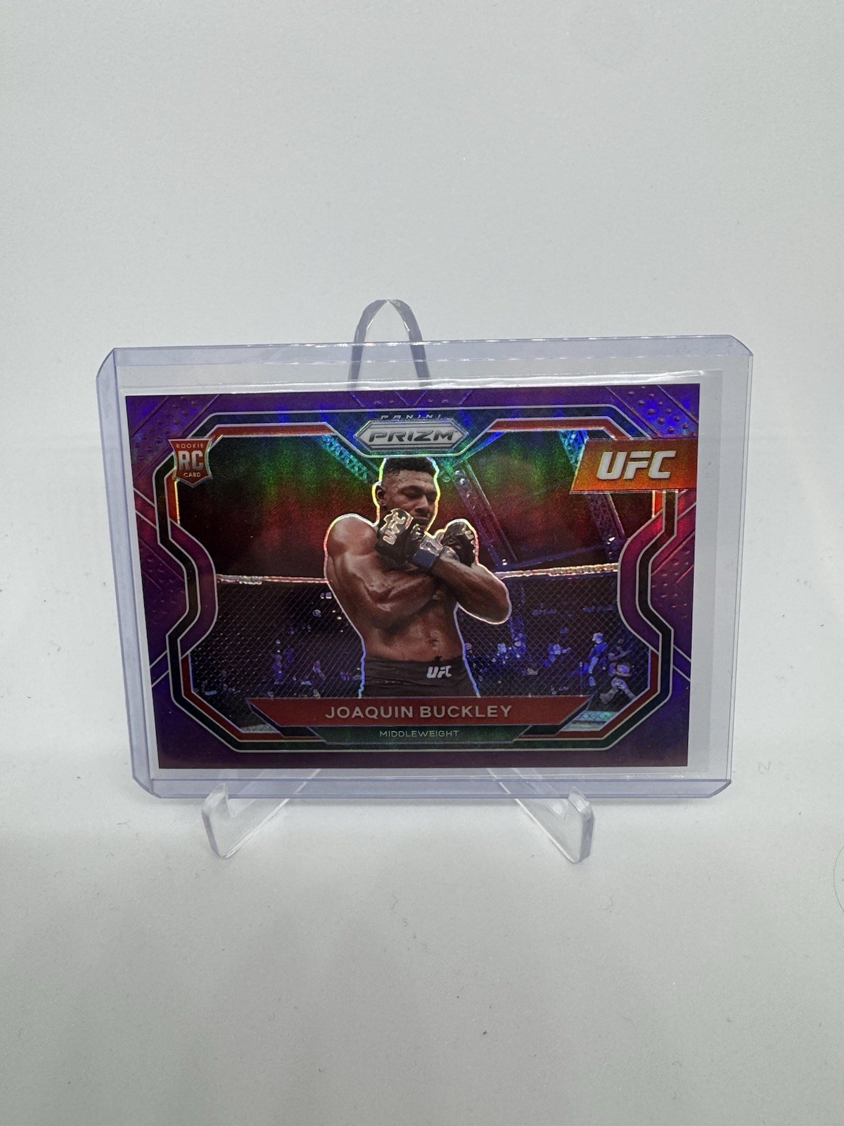 2021 Panini Prizm UFC - Joaquin Buckley #190 Purple Prizm /149 (RC)