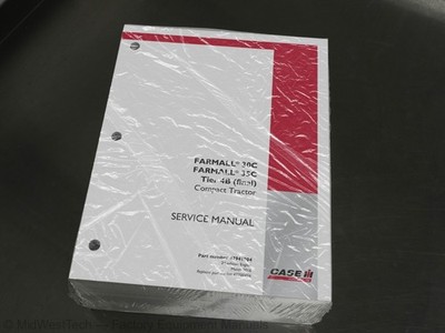 Case Farmall 30C, 35C Tier 4B Compact Tractor Service Manual Repair Shop Book