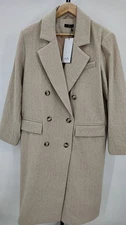Ruti The Soho Long Wool Coat Oat Outerwear L