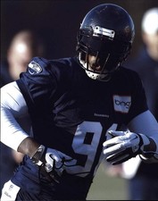 Chris Clemons signed NFL football 8x10 photo W/Cert Autographed 11