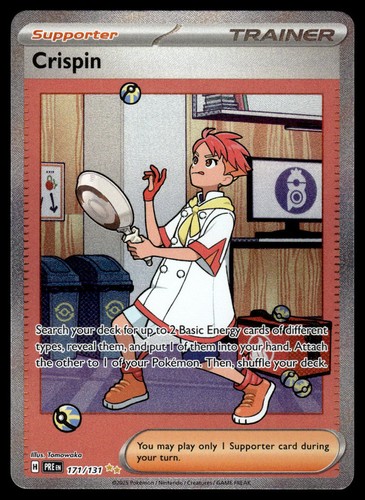 Crispin 171/131 SV Prismatic Evolutions Special Illustration Rare Pokemon - NM