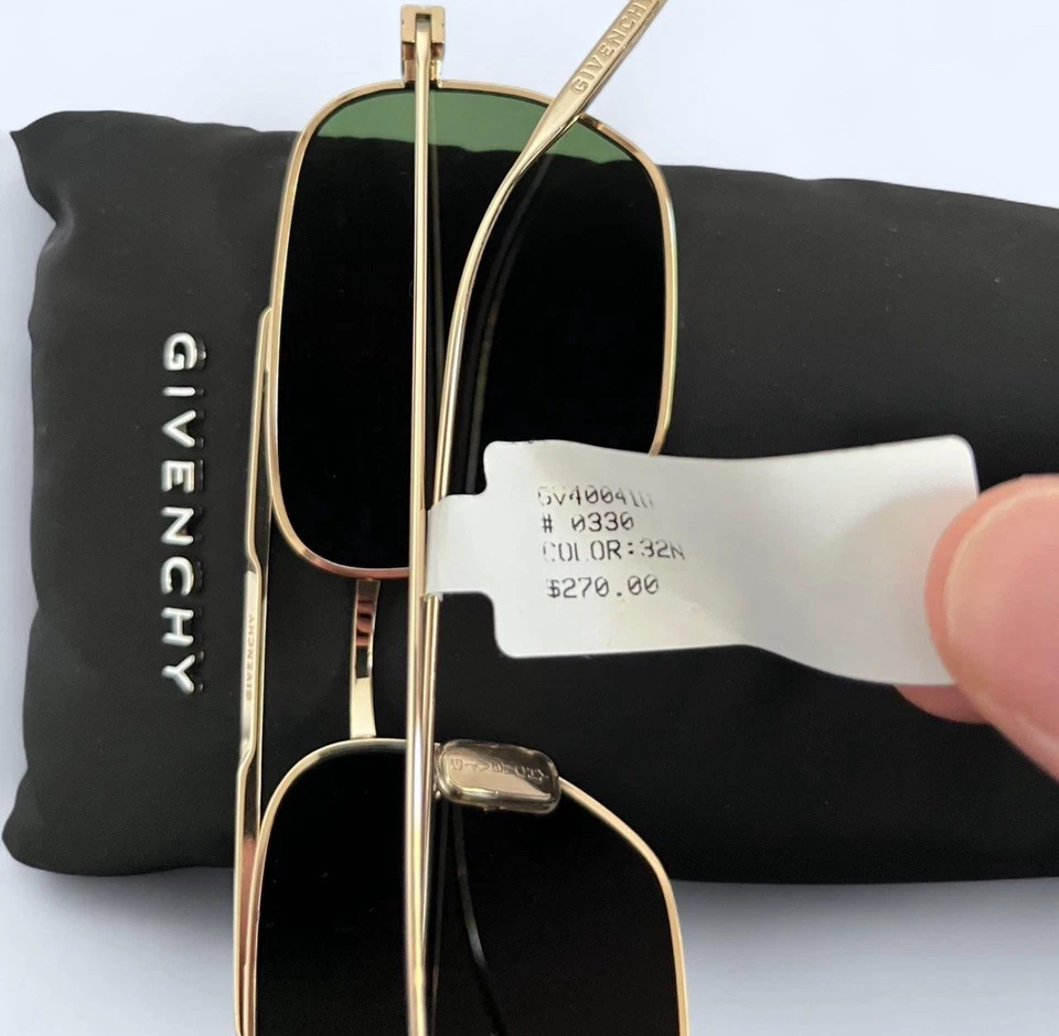 Givenchy Aviator Sunglasses, Olive Lenses - GV40041U - Image 3 of 4
