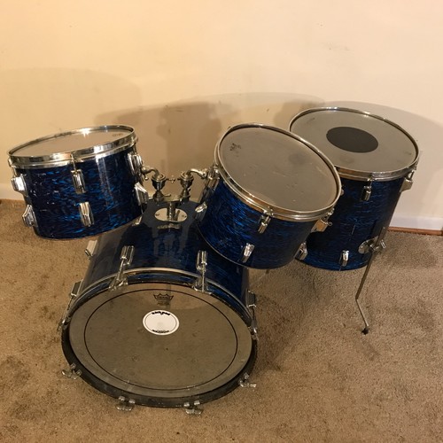 Vintage Rogers Holiday Blue 4 pc. Drum Set