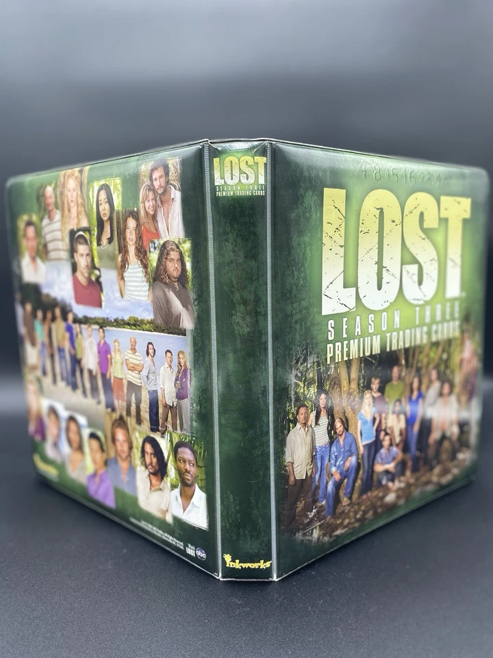 Inkworks LOST Temporada Tres 3 2007 Juego de Carpeta de Álbum de Tarjetas 90 Insertos Promocionales de Persecución Foto 3 de 4