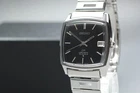 Vtg 1971 Seiko Lord Matic 5605-5000 56LMC Black 25J Automatic Mens Watch JAPAN