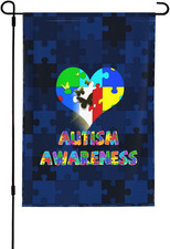 Autism Awareness Autism Flag Flags for outside 12.5X18 Inch Garden Flag Farmhous
