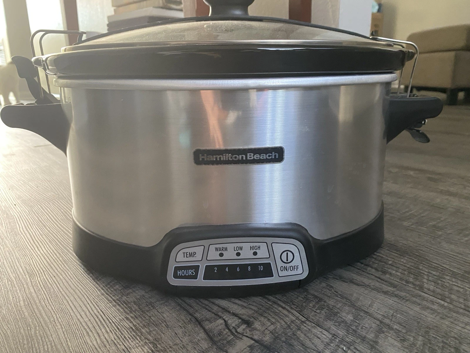 Hamilton Beach 7 Qt Programmable Slow Cooker, Stainless Steel