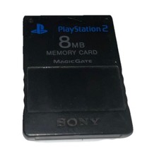 Sony Playstation 2 PS2 Official OEM Memory Card Black SCPH-10020