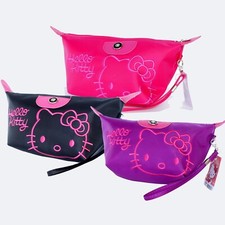 Hello Kitty Polyester Mini Handbag Purse Cosmetic Makeup Organizer Bag NEW