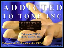 Takamine CTP-2  / CTP2 PreAmp Battery Tray w/Tuner  /  NOS OEM Part   CTP-2 ONLY