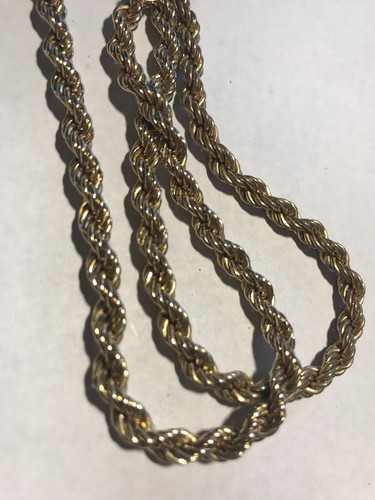 Vintage Monet Chain Necklace Gold 