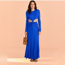 Farm Río Anthropologie Blue Knot Out Maxi Dress