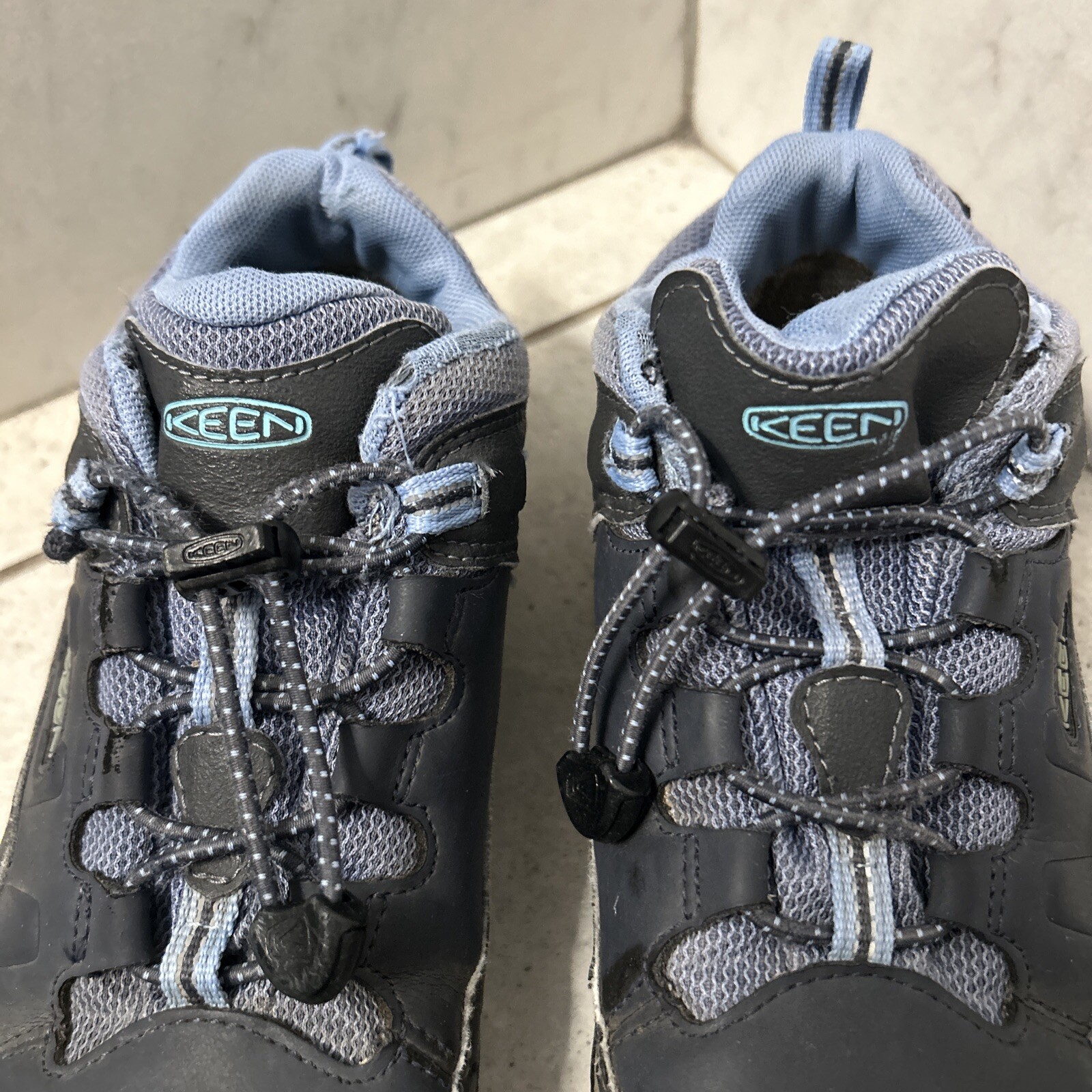 Scarpe da trekking Keen Targhee basse impermeabili per ragazzi blu taglia 4