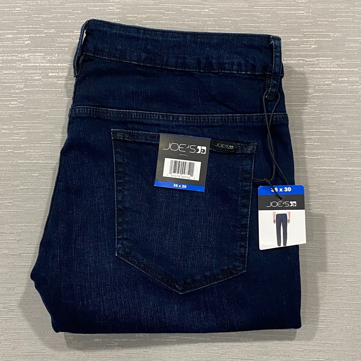 Joe's Jeans Brixx Mens 36 x 30 Straight Leg Dark Wash Denim Pants